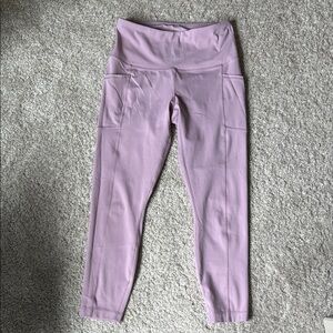 90 Degree By Reflex Purple Leggings High Waist Stretch